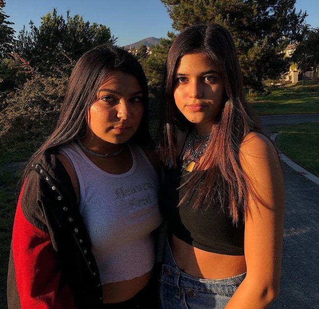 Olivia Trujillo (Right) and Sophia Ching in October 2019