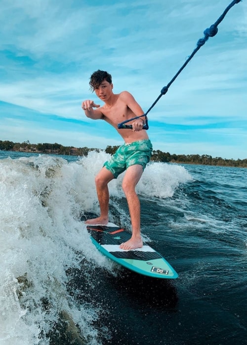 Owen Holt as seen in a shirtless picture that was taken at Lake Mary in May 2020