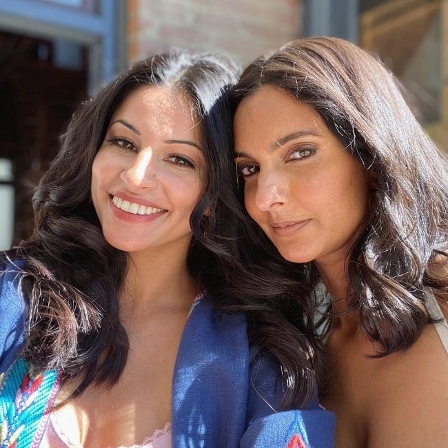 Richa Moorjani (Left) and Poorna Jagannathan in an Instagram post in December 2020