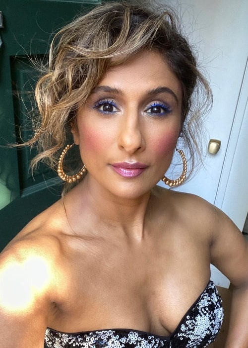 Sarayu Blue as seen while taking a selfie in February 2021