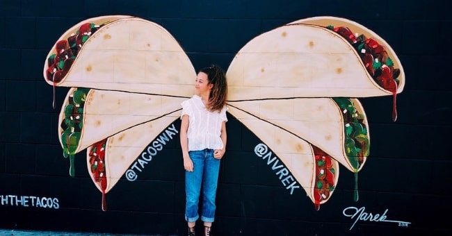 Sofia Rosinsky posing for the camera in West Hollywood, California in July 2019