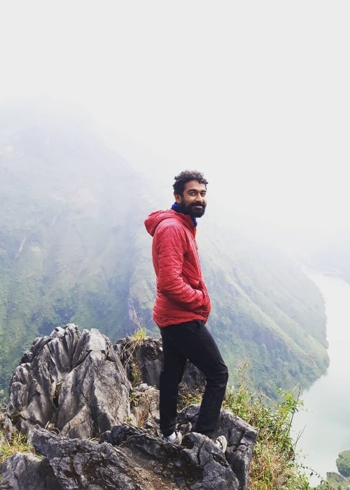 Varun Saranga as seen while posing at Mã Pí Lèng Pass in Hà Giang province, North Vietnam in 2018