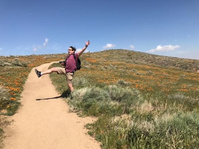 William Mapother at Antelope Valley California Poppy Reserve in May 2017