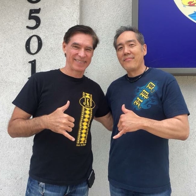 Yuji Okumoto as seen in a picture that was taken with martial artist Burton Richardson in May 2018