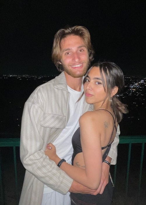 Aaliyah Kashyap and Shane Gregoire at Orange Hill Restaurant in May 2021