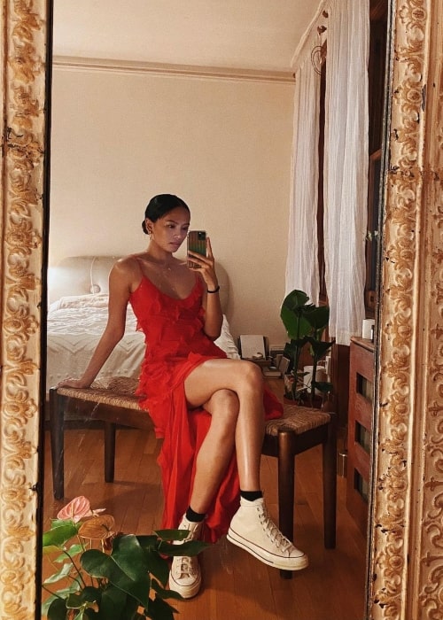 Charlene Almarvez as seen in a selfie that was taken in December 2020