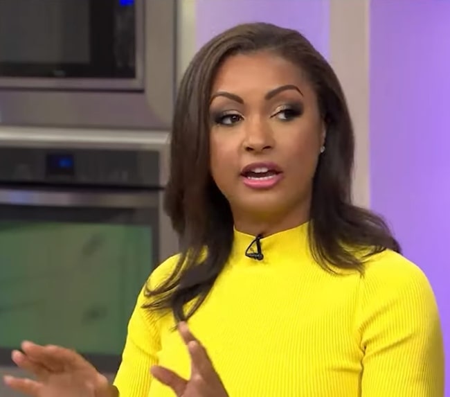 Eboni K. Williams as seen while speaking on 'Sister Circle TV' in 2019