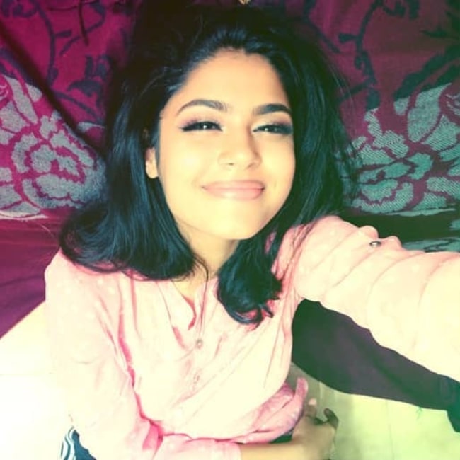 Faria Abdullah as seen in a selfie that was taken in October 2019