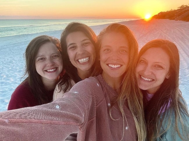 From Left to Right - Adeline McDonald, Dee Buchanan, Lauren Akins, and Amber Lowry as seen while smiling in a selfie