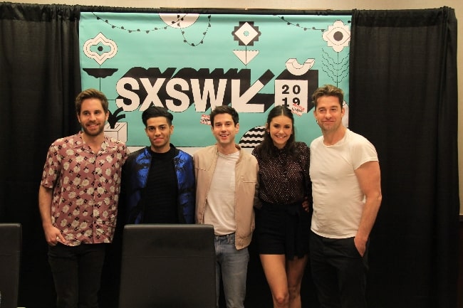 From Left to Right - Ben Platt, Mena Massoud, Ricky Tollman, Nina Dobrev, and Scott Speedman at SXSW