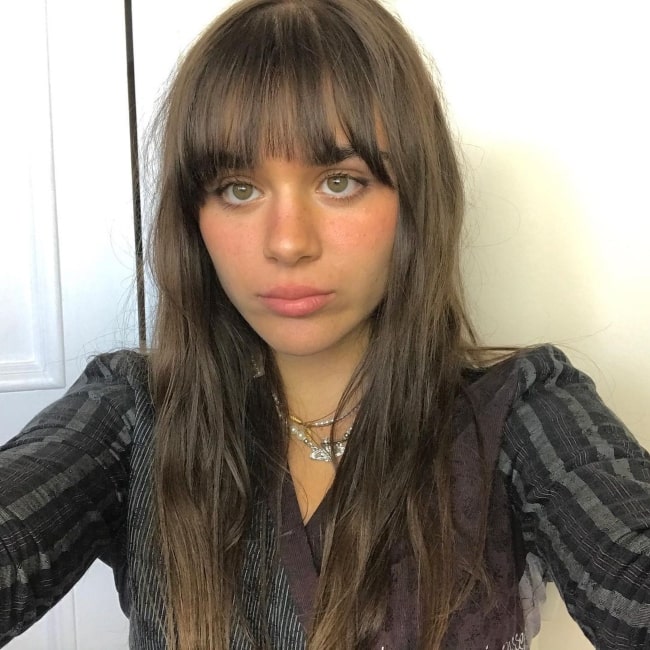 Isabella Pappas as seen in a selfie that was taken in April 2020