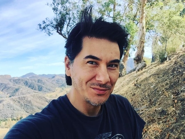 James Duval as seen while taking a selfie at Charmlee Wilderness Park in Malibu, California in January 2018