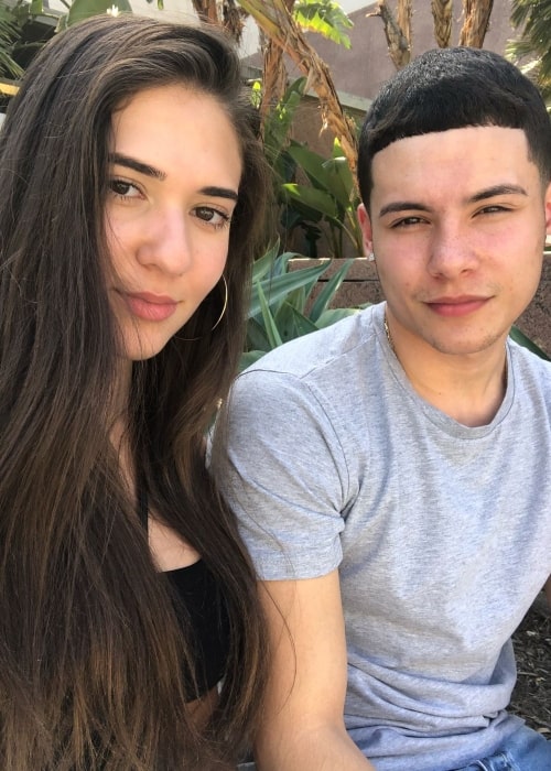 Janiece Nyasia as seen in a selfie that was taken with her boyfriend Isaiah Rivera in Downtown Los Angeles in April 2018