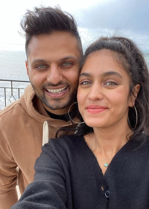 Jay Shetty and Radhi Devlukia, as seen in February 2021