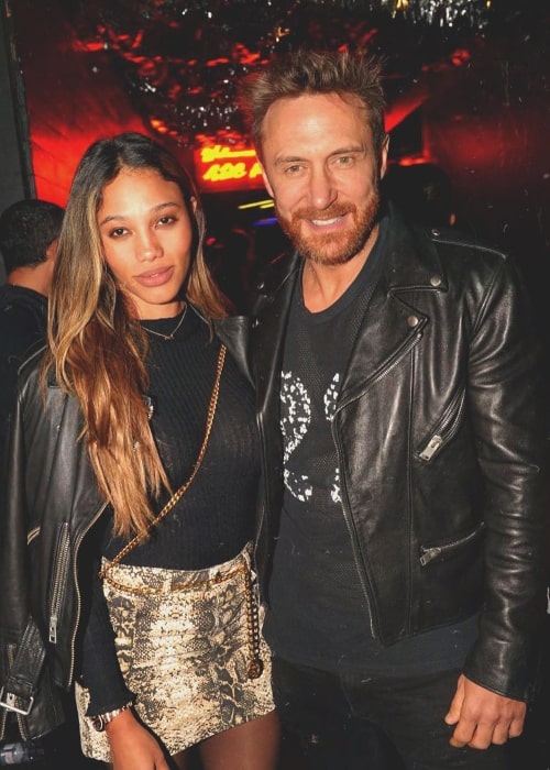 Jessica Ledon as seen in a picture with her beau DJ David Guetta in Paris, France in October 2018