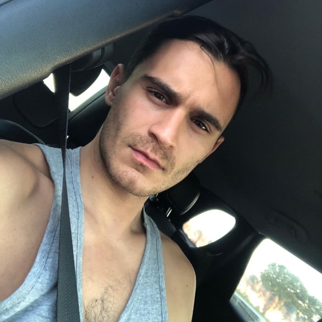 Julian Kostov as seen while taking a car selfie in Malibu, California in November 2020