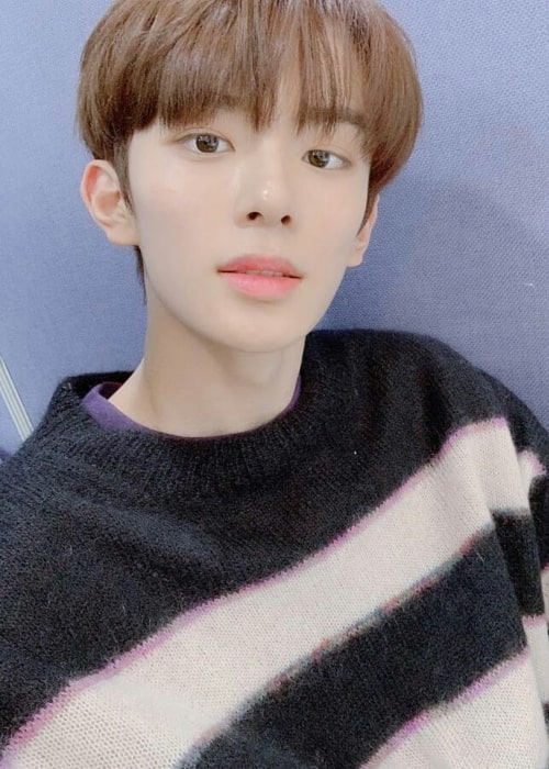 Kangmin as seen in a selfie that was taken in February 2019