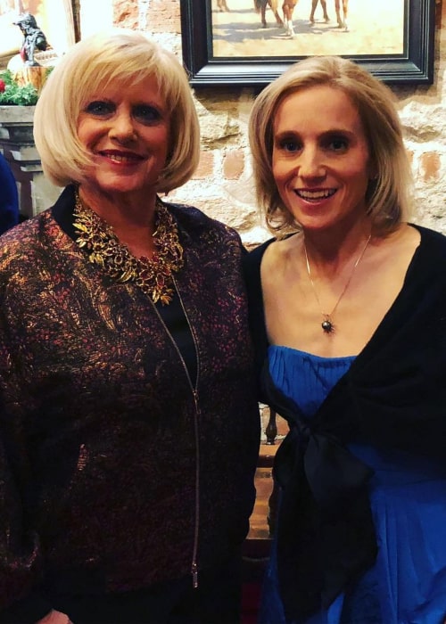 Kerri Strug with her mother, as seen in May 2019