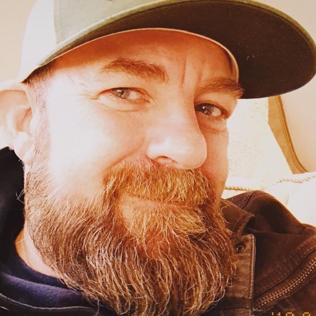 Kristian Bush as seen in a selfie that was taken in April 2019