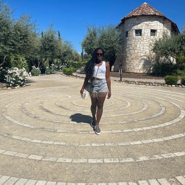 Laci Mosley posing for a picture in Paso Robles, California in May 2021