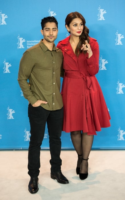 Manish Dayal and Huma Qureshi presenting the movie Viceroy's House at the Berlinale 2017