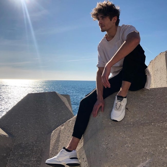 Maxence Danet-Fauvel as seen while posing for the camera in Nice, France in December 2020