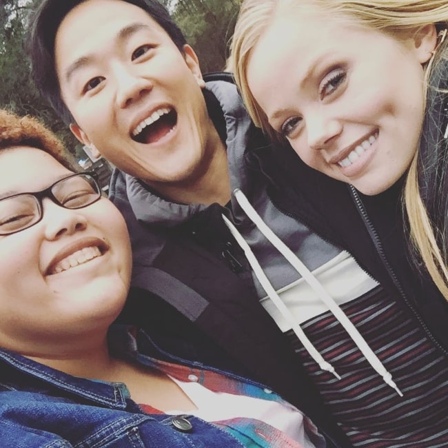 Nichole Brown (Left) as seen in a selfie with Joe Seo and Annalisa Cochrane in Atlanta, Georgia