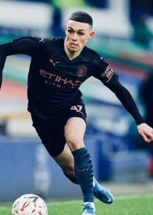 Phil Foden as seen in an Instagram Post in March 2021