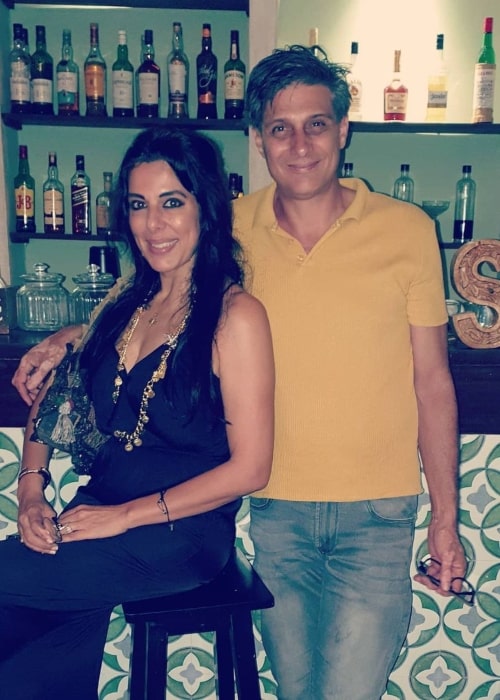 Pooja Bedi and Maneck Contractor, as seen in February 2021
