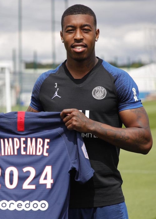 Presnel Kimpembe as seen in an Instagram Post in July 2020