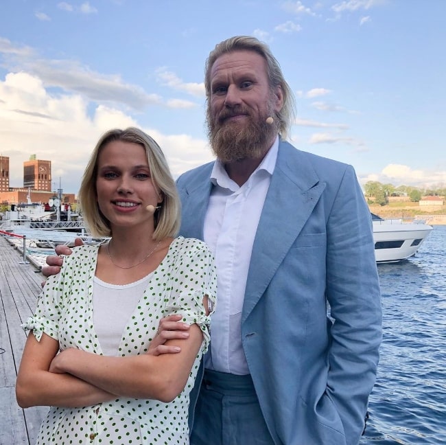 Rune Temte posing for a picture along with Thea Sofie Loch Næss