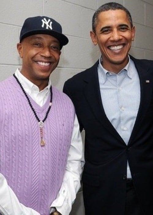 Russell Simmons with Barack Obama, as seen in June 2014