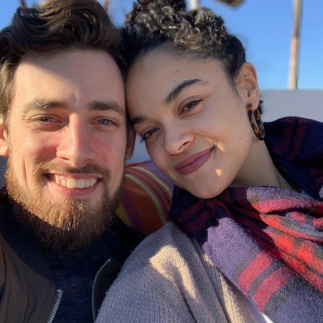 Sarah-Nicole Robles and Robbie Spagz in Hollywood in January 2019