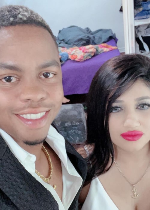 Shimron Hetmyer and Nirvani Umrao, as seen in March 2021