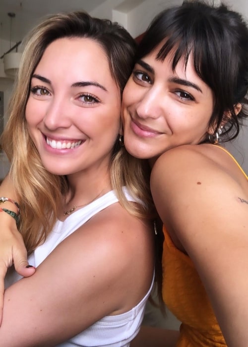 Sol Rodríguez as seen in a picture with Maria Cartaya in Madrid, Spain in 2019