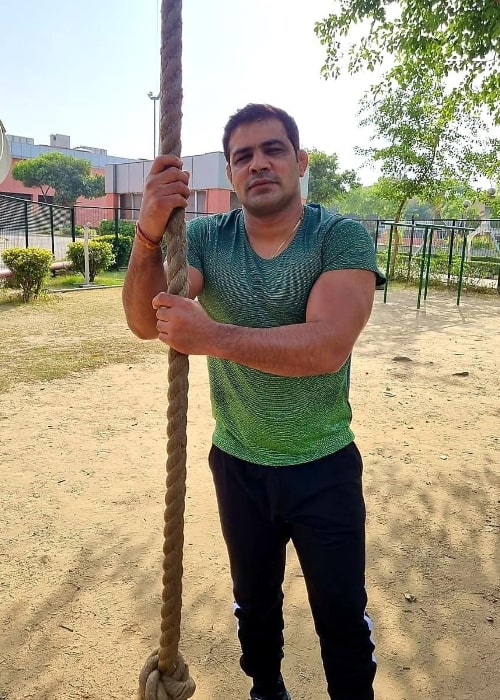 Sushil Kumar as seen in an Instagram post in April 2020