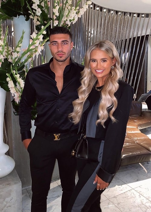 Tommy Fury with TV personality and girlfriend Molly-Mae Hague in August 2020