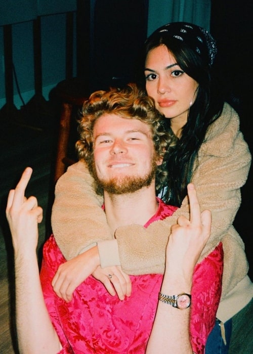 Yung Gravy and music artist Almondmilkhunni in a picture that was taken in January 2020