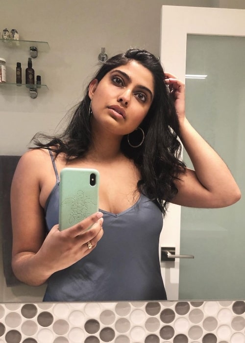 Aliza Vellani as seen while taking a mirror selfie in March 2021