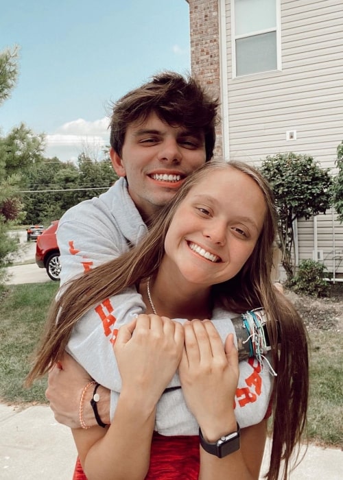 Braxton Comer as seen in a picture with his girlfriend Olivia Pearson that was taken in May 2021