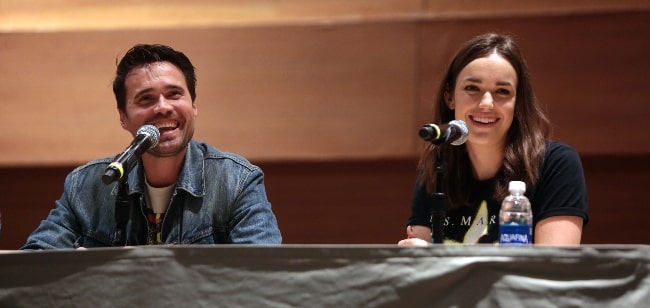 Brett Dalton and Elizabeth Henstridge as seen while speaking at the 2016 Phoenix Comicon Fan Fest at the Phoenix Convention Center in Phoenix, Arizona