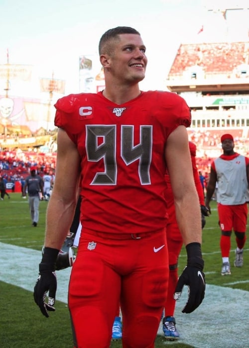 Carl Nassib as seen in an Instagram Post in December 2019