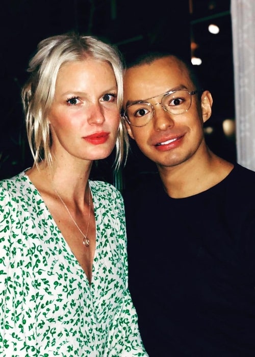Caroline Winberg and William Värnild in January 2020