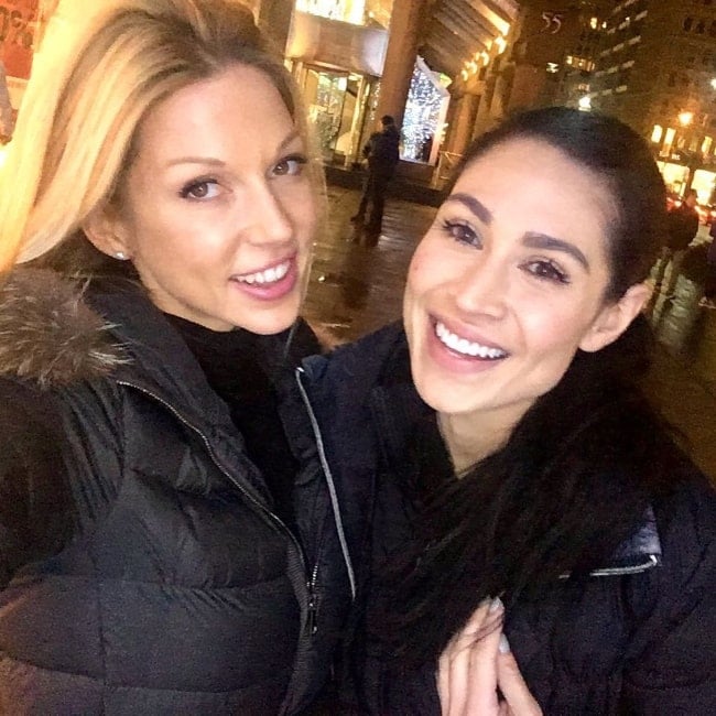 Cassie Steele (Right) and Miriam McDonald in a selfie in December 2016