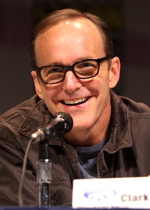 Clark Gregg pictured while speaking at the 2013 WonderCon in Anaheim, California on March 31, 2013