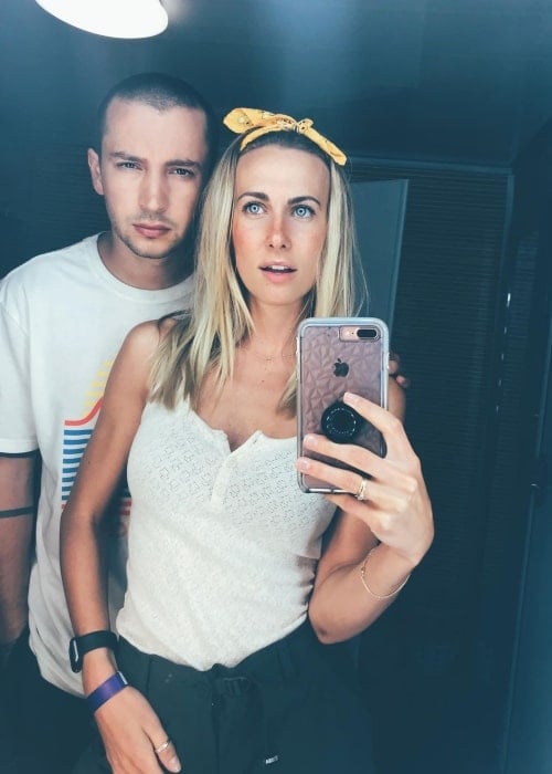 Jenna Joseph as seen in a selfie with her husband Tyler Joseph in December 2020