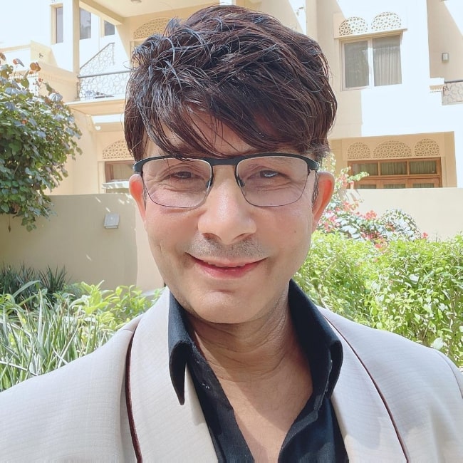 Kamaal R. Khan as seen while taking a selfie at his home in Dubai in March 2021