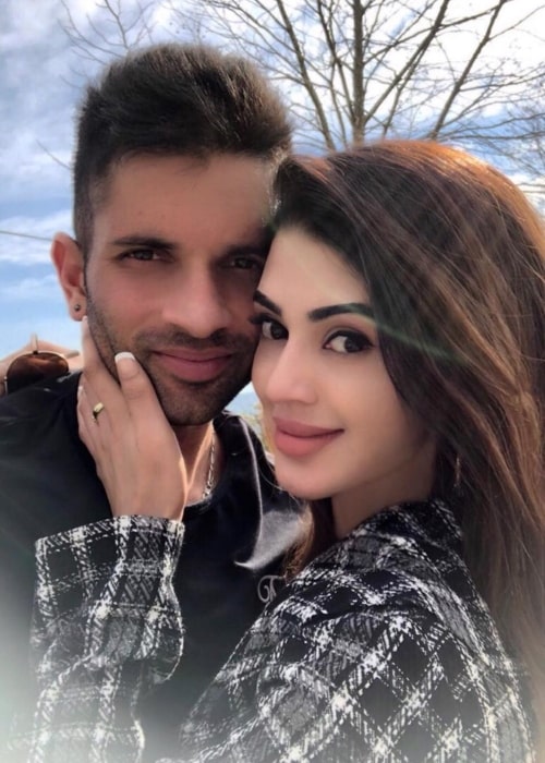 Keshav Maharaj and Lerisha Munsamy, as seen in August 2019