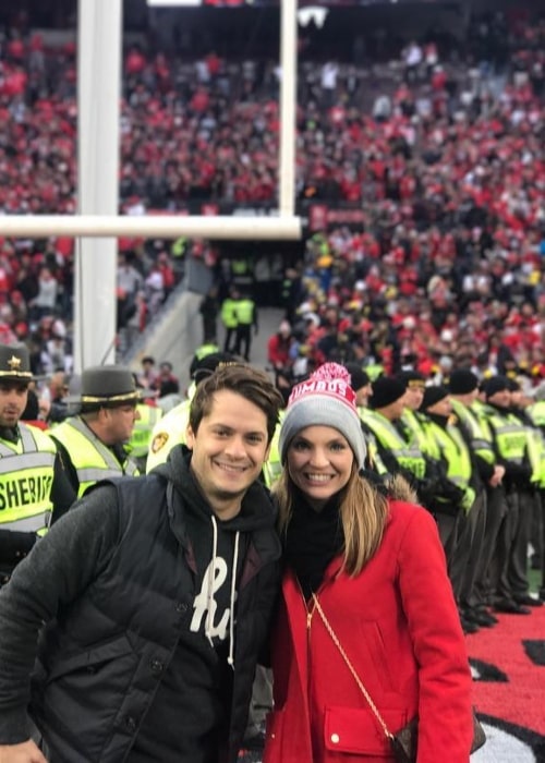 Landon Cassill and Katie Linsted, as seen in November 2016