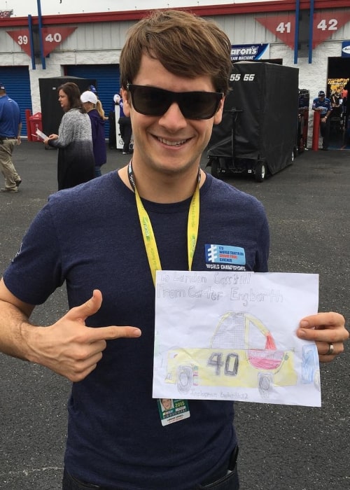 Landon Cassill as seen in an Instagram Post in October 2015